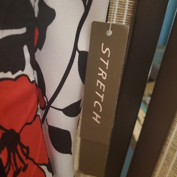 Women Red Floral Dress - Picture 7 of 15